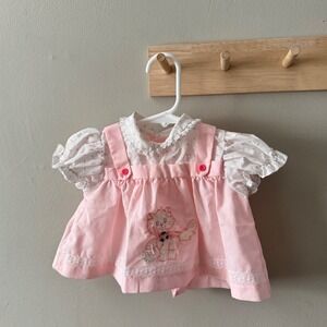 Cradle togs vintage cat dress 0/6m